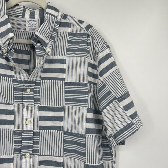 Brooks Brothers Patchwork Original Regent Fit mens size Large - Picture 3 of 9